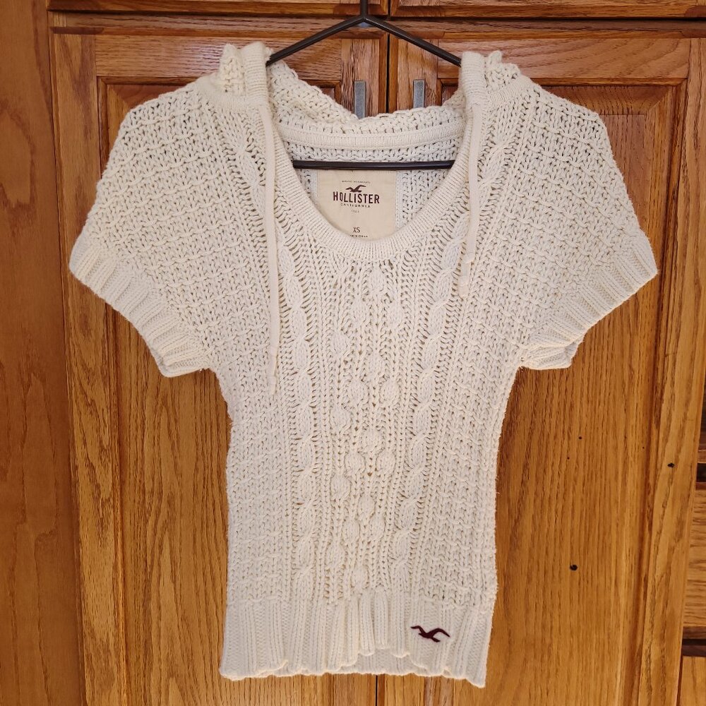 Knit Cotton Hoodie - Vintage Hollister